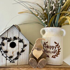 Handcrafted Repurposed Gnome Shelf Sitter ONLY (that can be a Stocking Holder)
